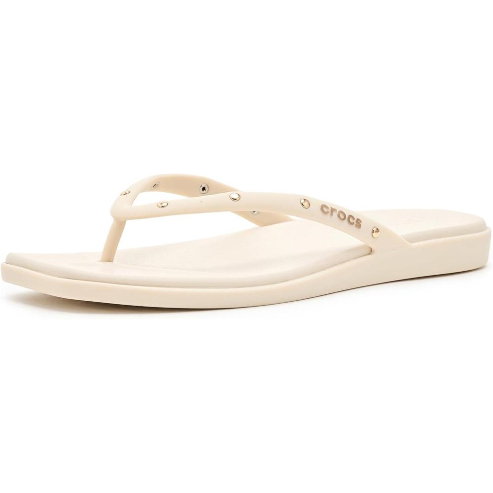 image:imageCrocs Womens Miami Flip FlopsAlmond Tint