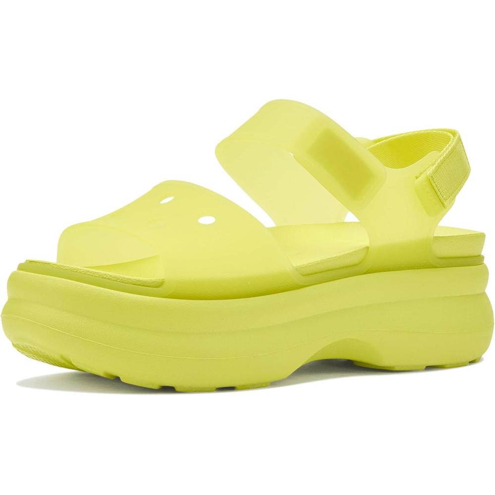 image:imageCrocs Womens Soho Y Strap SandalsFrosted Citrus