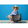 Crocs Classic Large Tote Bag | Durable | Washable | Waterproof(Black)
