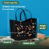 Crocs Classic Large Tote Bag | Durable | Washable | Waterproof(Nightshade)