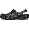 Crocs Unisex-Adult Classic Clog – Seasonal Graphic(Black Ditsy)