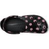 Crocs Unisex-Adult Classic Clog – Seasonal Graphic(Black/Flowers)
