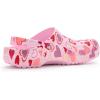 Crocs Unisex-Adult Classic Clog – Seasonal Graphic(Pink Milk/Hearts)