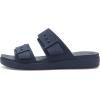 Crocs Women’s Brooklyn Buckle Low Wedges(Navy)