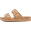 Crocs Women’s Brooklyn Buckle Low Wedges(Umber 1)