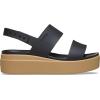 Crocs Women’s Brooklyn Low Wedge Sandals(Black/Cashew)