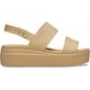 Crocs Women’s Brooklyn Low Wedge Sandals(Cashew/Cashew)