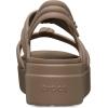 Crocs Women’s Brooklyn Low Wedge Sandals(Latte Knot)