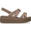 Crocs Women’s Brooklyn Low Wedge Sandals(Latte Knot)