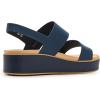 Crocs Women’s Brooklyn Low Wedge Sandals(Navy/Cashew)