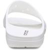 Crocs womens Classic Saturday Slides(White)