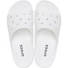 Crocs womens Classic Saturday Slides(White)