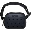 Crocs Classic Belt Waist Bag, Customizable Fanny Pack, Personalize with Jibbitz Charms, Pond, One Size(Black)