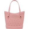 Crocs Classic Medium Tote Bag | Durable | Washable | Waterproof(Powder Pink)