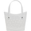 Crocs Classic Medium Tote Bag | Durable | Washable | Waterproof(White)