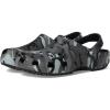 Crocs Unisex-Adult Classic Clog – Seasonal Graphic(Black/Slate Grey)