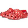 Crocs Unisex-Adult Classic Clog – Seasonal Graphic(Cherry Red/Hearts & Butterflies)