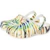 Crocs Unisex-Adult Classic Clog – Seasonal Graphic(Multi/Green Tie Dye)