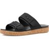 Crocs Women’s Brooklyn Buckle Low Wedges(Black 2)