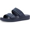 Crocs Women’s Brooklyn Buckle Low Wedges(Navy)
