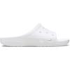 Crocs womens Classic Saturday Slides(White)