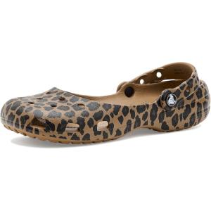 Crocs Classic Ballet, Ballet Slippers(Sepia/Leopard)