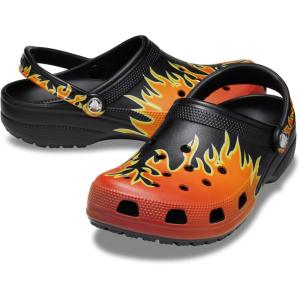 Crocs Unisex-Adult Classic Clog – Seasonal Graphic(Black/Multi)