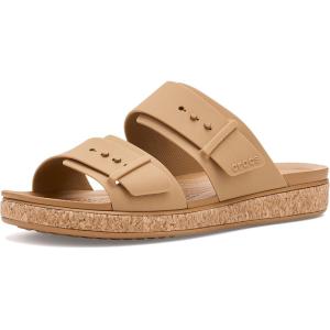 Crocs Women’s Brooklyn Buckle Low Sandals(Umber 1)