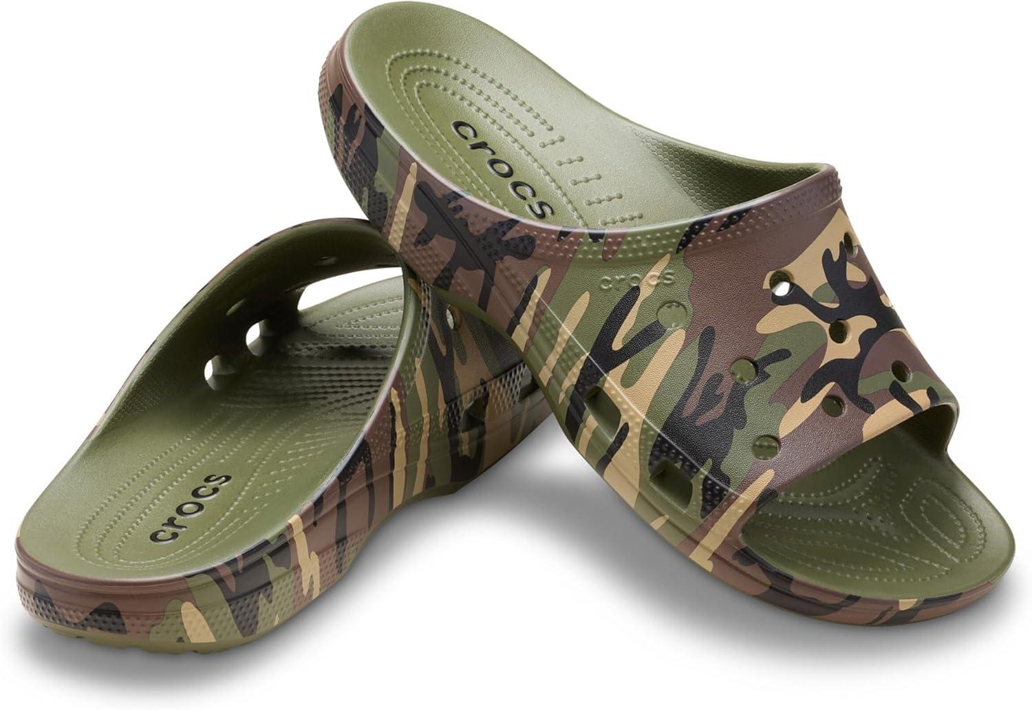 image:imageCrocs Classic Saturday SlidesArmy GreenMulti