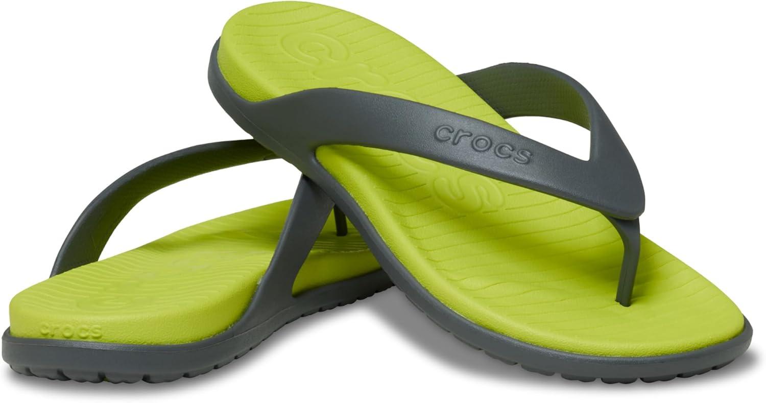 image:imageCrocs Mens Coast Flip Flops Sandals for MenSlate GreyCitrus