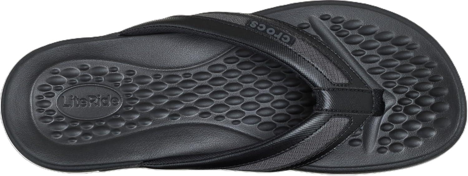 image:imageCrocs Mens Yukon Sport LR Lightweight Flip Flop SandalsBlackSlate Grey
