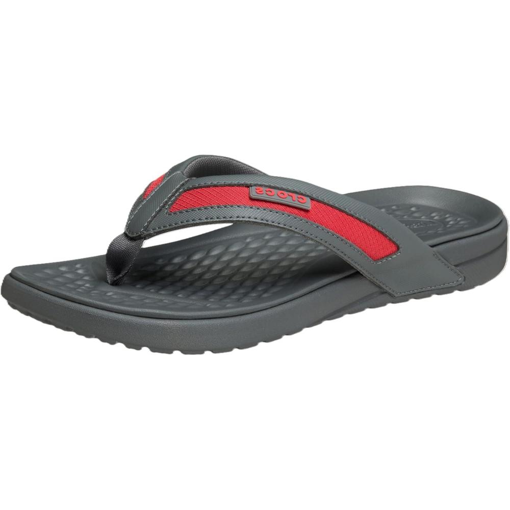 image:imageCrocs Mens Yukon Sport LR Lightweight Flip Flop SandalsSlate GreyFlame