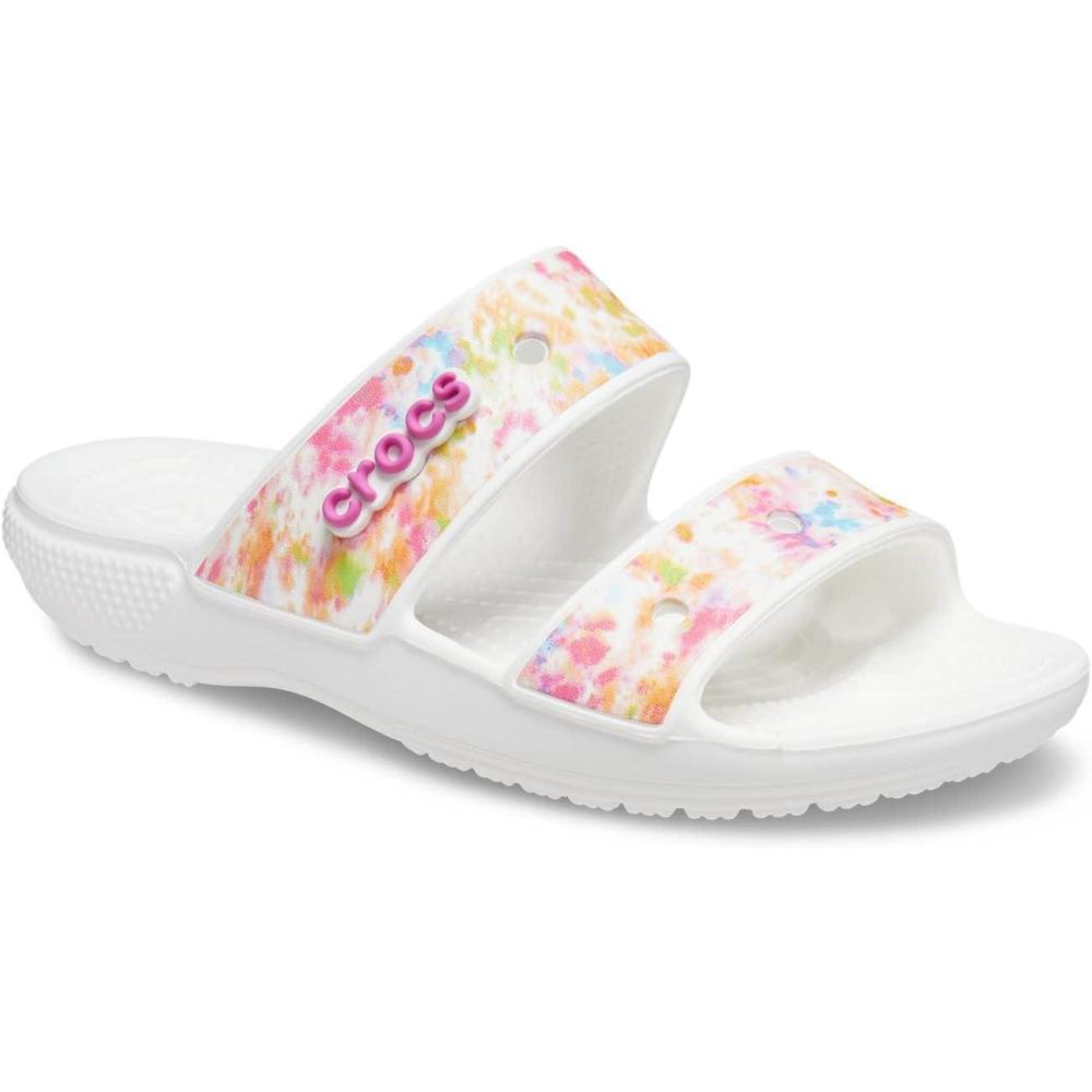image:imageCrocs UnisexAdult Classic Slide SandalMultiWhite