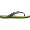 Crocs Men’s Coast Flip Flops, Sandals for Men(Slate Grey/Citrus)