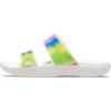 Crocs Unisex-Adult Classic Slide Sandal(White/Spray Dye)