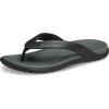 Crocs Men’s Coast Flip Flops, Sandals for Men(Black/Slate Grey)