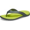 Crocs Men’s Coast Flip Flops, Sandals for Men(Slate Grey/Citrus)