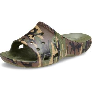 Crocs Classic Saturday Slides(Army Green/Multi)
