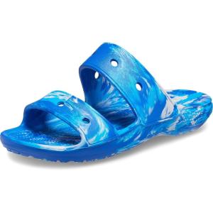 Crocs Unisex-Adult Classic Slide Sandal(Blue Bolt/Multi)