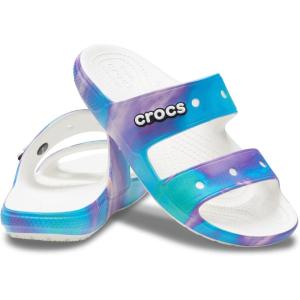 Crocs Unisex-Adult Classic Slide Sandal(Rainbow Galaxy)
