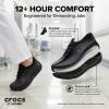 Crocs Men’s Bistro Work Sneaker | Enclosed Toe | Slip Resistant | All Day Comfort(Black)