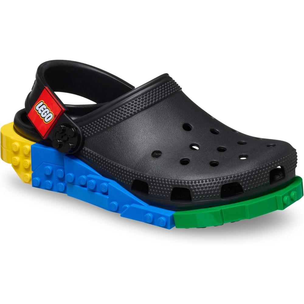 image:imageCrocs UnisexAdult Classic Lego System Clogs Lego Shoes for Women and MenBlack