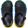 Crocs Unisex-Adult Classic Lego System Clogs, Lego Shoes for Women and Men(Black)