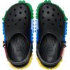 Crocs Unisex-Child Classic Lego System Clogs, Lego Shoes for Kids(Black)