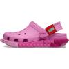 Crocs Unisex-Child Classic Lego System Clogs, Lego Shoes for Kids(Taffy Pink)