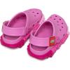 Crocs Unisex-Child Classic Lego System Clogs, Lego Shoes for Kids(Taffy Pink)