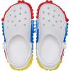 Crocs Unisex-Child Classic Lego System Clogs, Lego Shoes for Kids(White)