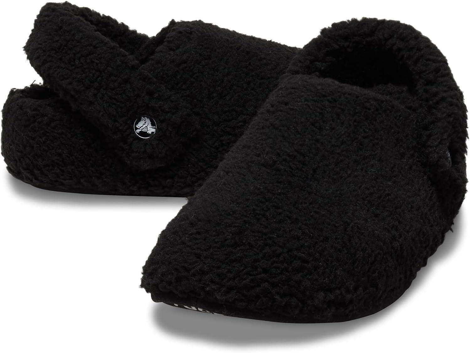 image:imageCrocs UnisexAdult Classic Cozzzy Slipper Fuzz Lined House Slippers for Women and MenBlack