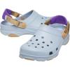Crocs Unisex-Adult All Terrain Clogs with Adjustable Heel Strap(Blue Grey)