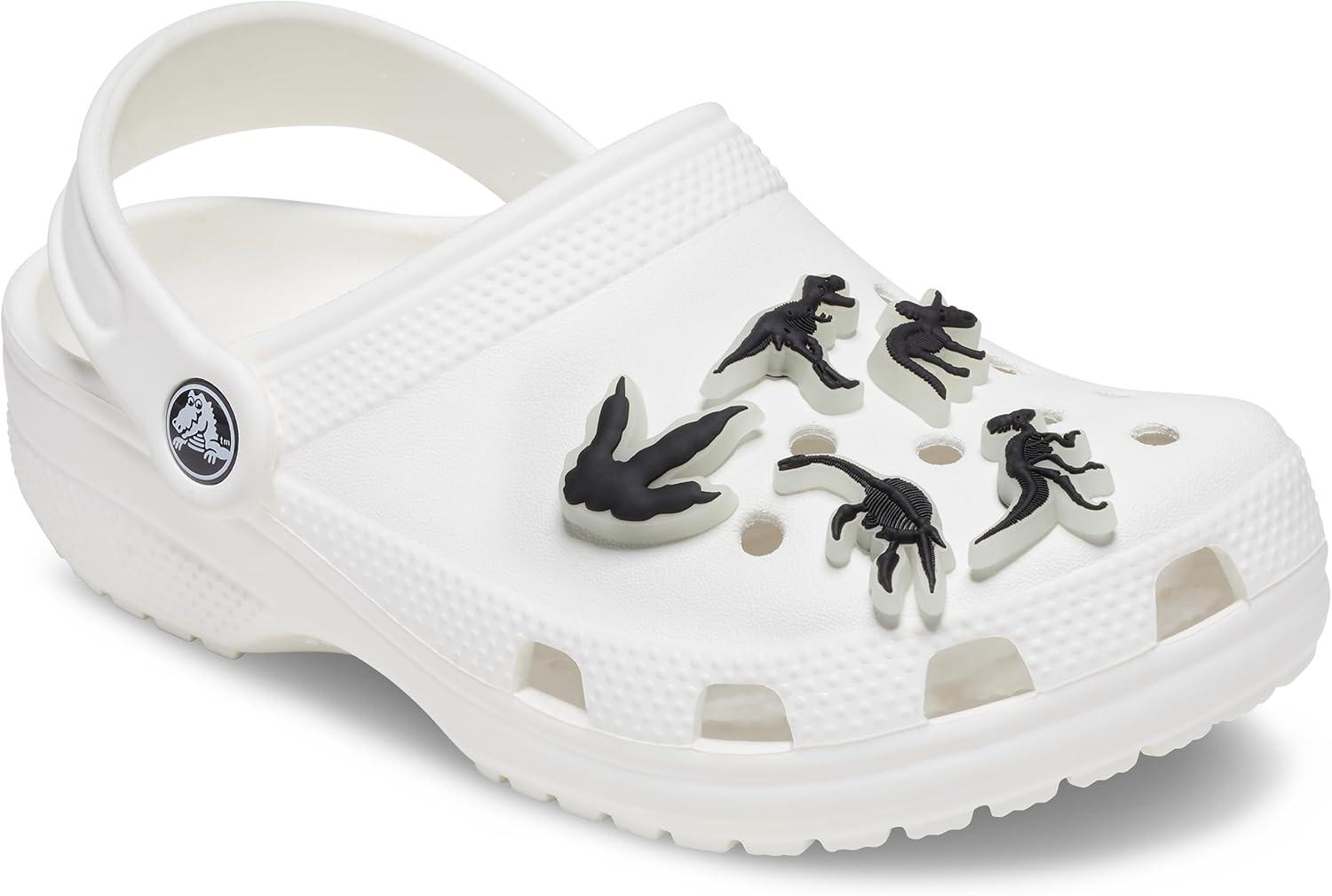 image:imageCrocs Jibbitz Boys Favorites Shoe Charm Packs Dino GlowintheDark 5Pack